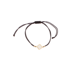 BRANSOLETKA na sznurku koniczyna złota próba 585