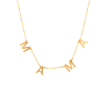 Naszyjnik złoty z napisem MAMA