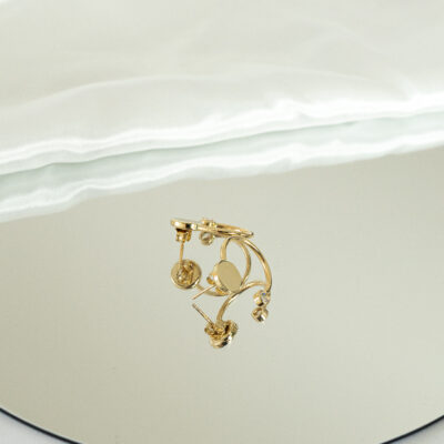 Kolczyki Złote Kółka z Cyrkonią Clarisse