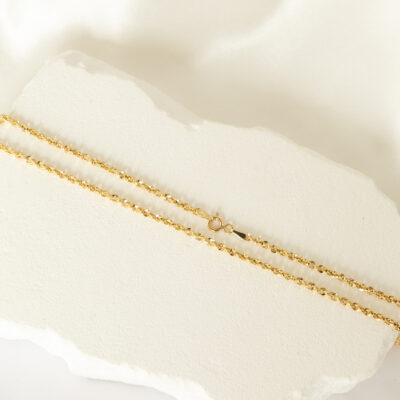 Naszyjnik złoty ozdobny splot Irydia