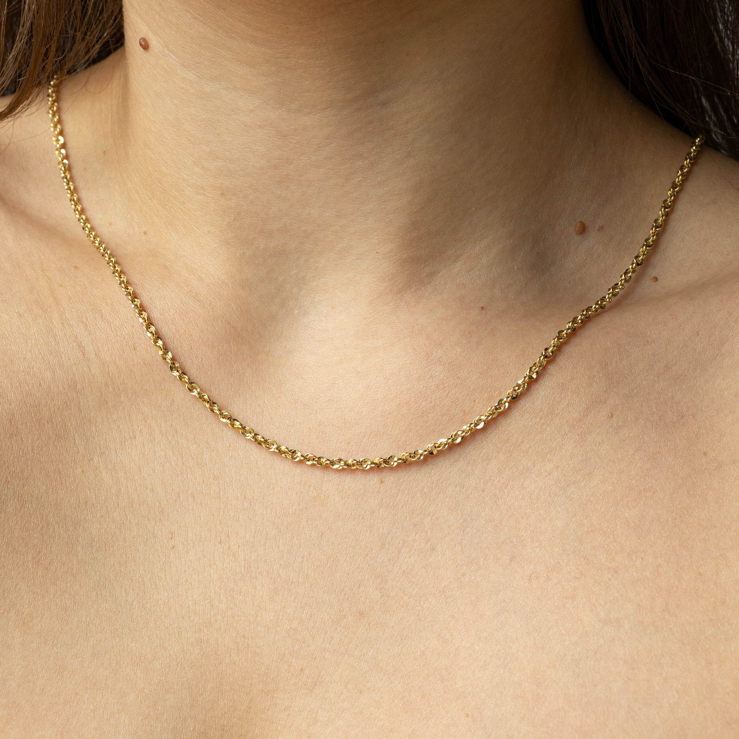 Naszyjnik złoty ozdobny splot Irydia Naszyjnik złoty ozdobny splot Irydia